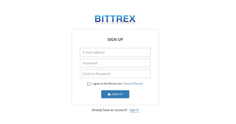 Registre Bittrex