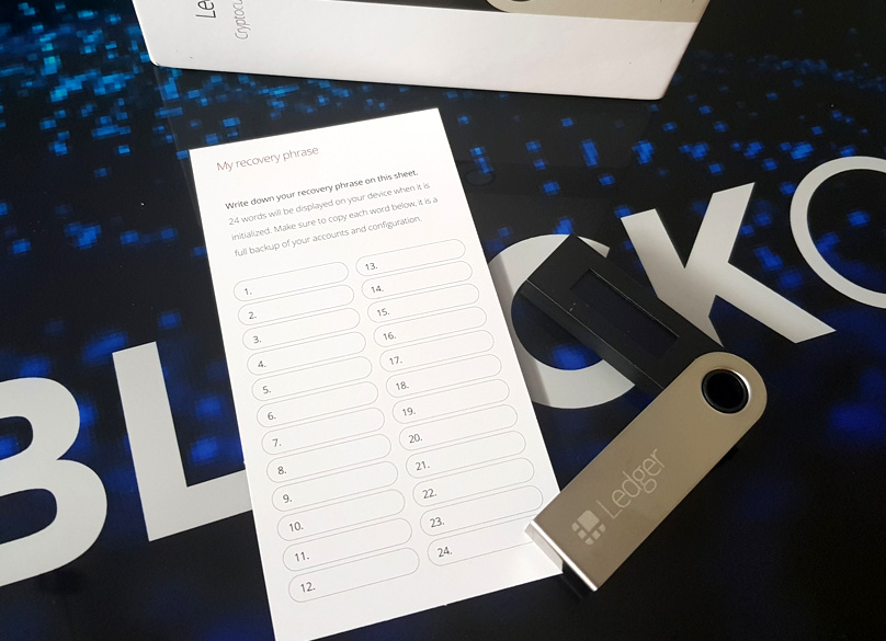 Ledger Recovery Seed Card