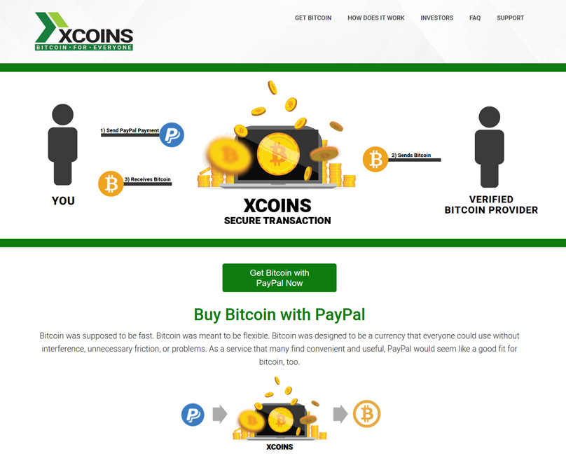 xCoins PayPal Bitcoin