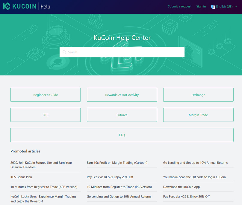 Assistance client Kucoin