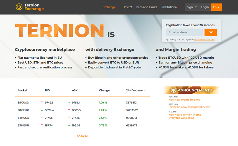 Homepage di Ternion